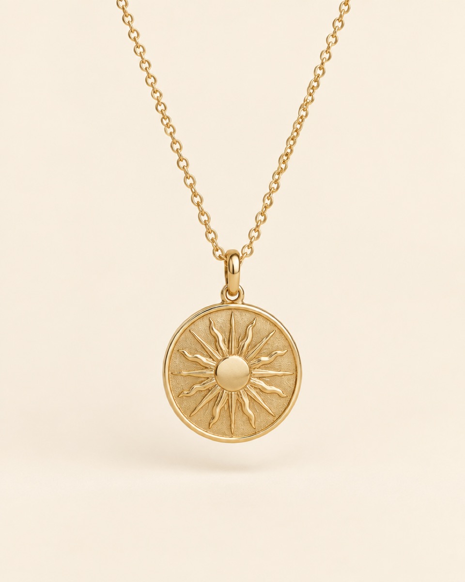 Collier Médaille Soleil