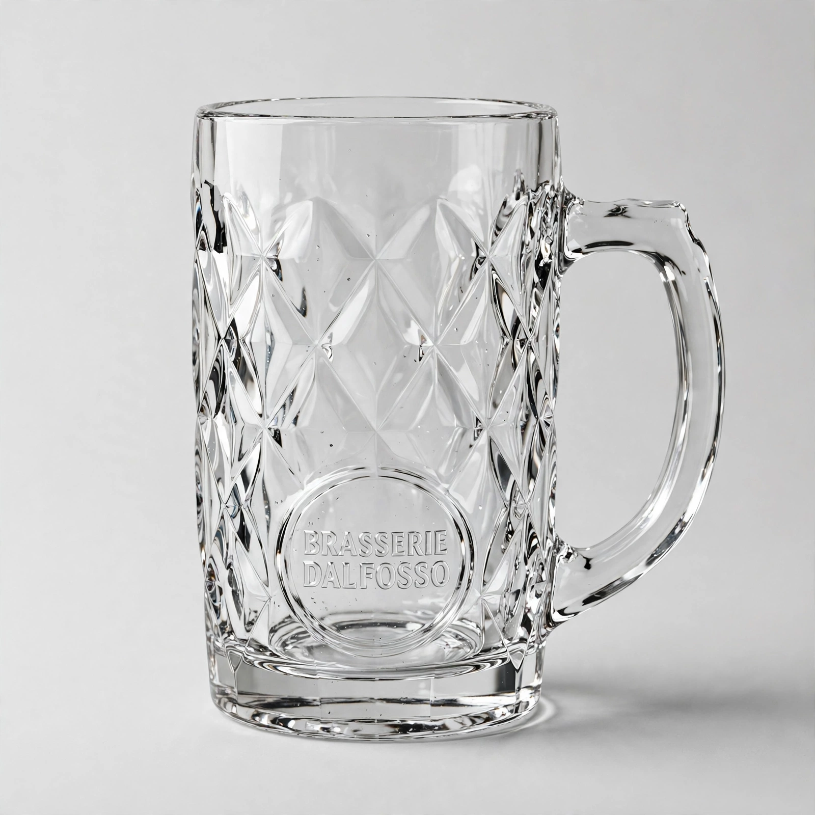 Chope de Brasserie en Verre Taillé Dalfosso