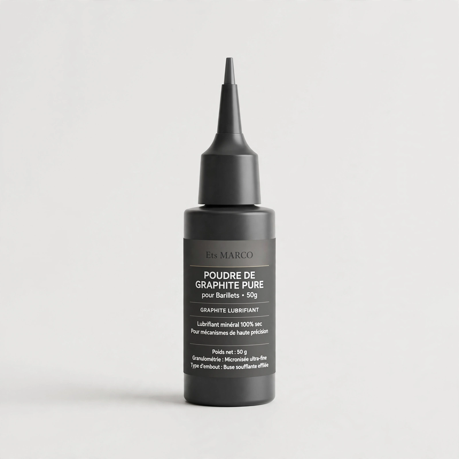 Poudre de Graphite Pure pour Barillets 50g