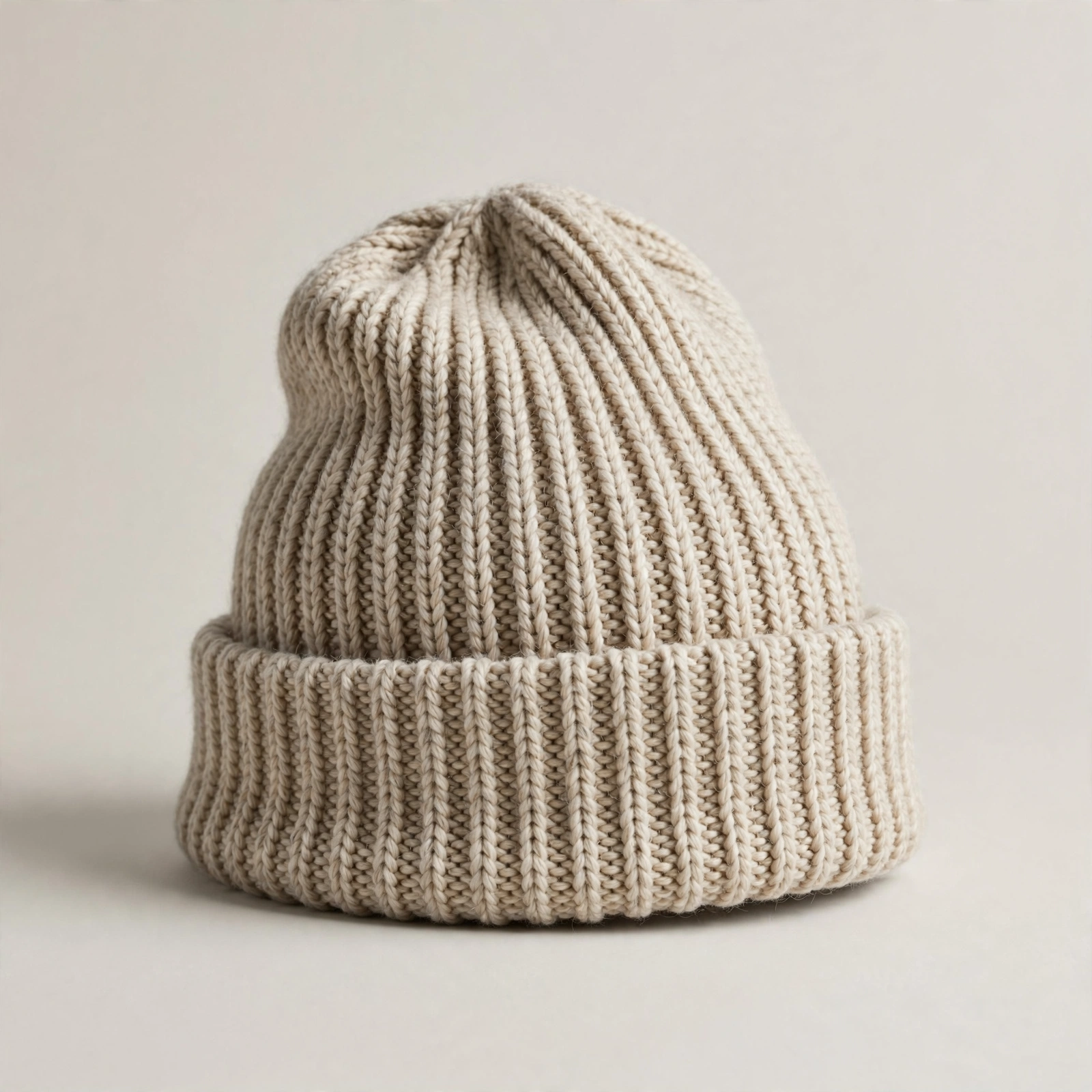Bonnet Tricot Côtelé Pure Laine