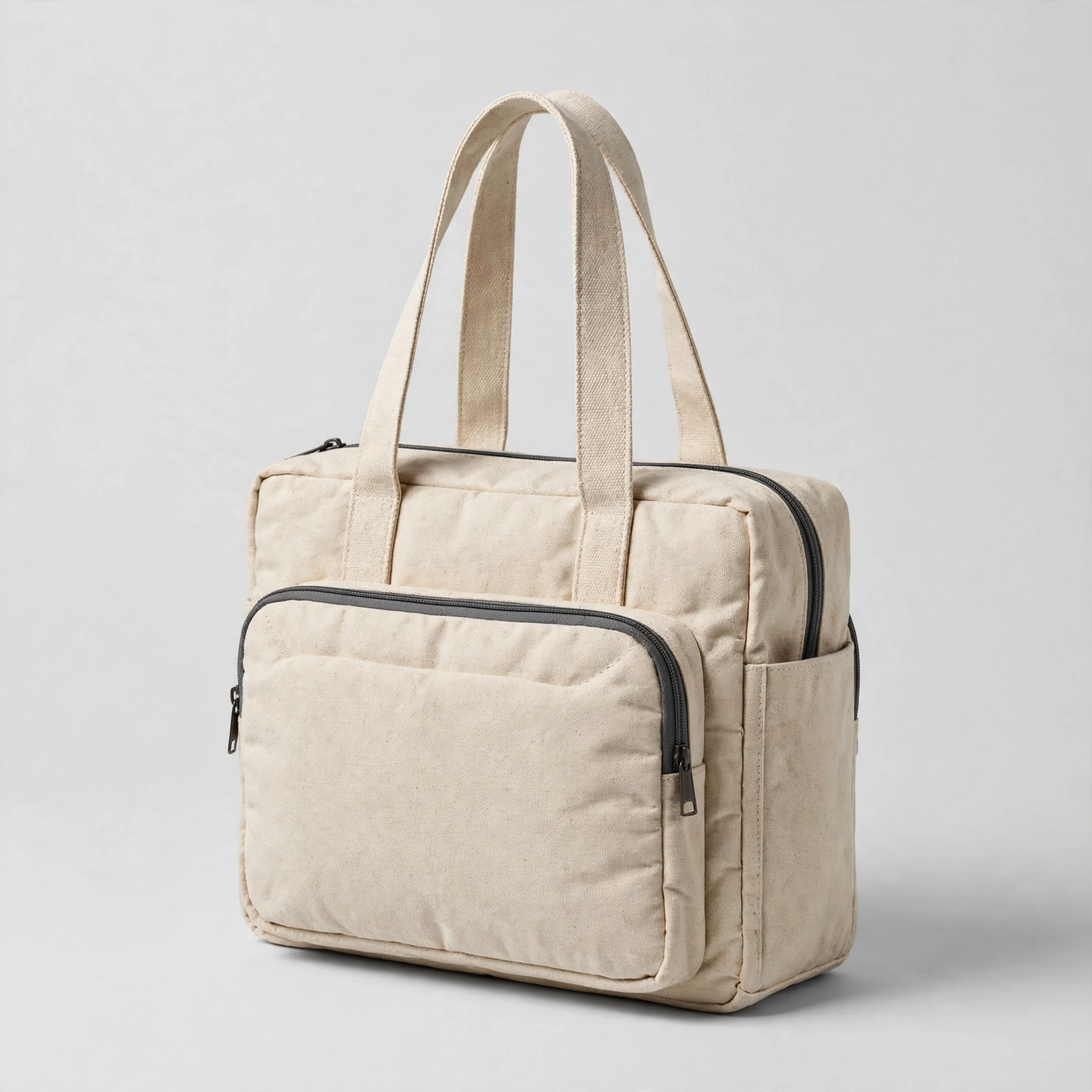Tote Bag Toile Épaisse Compartimenté